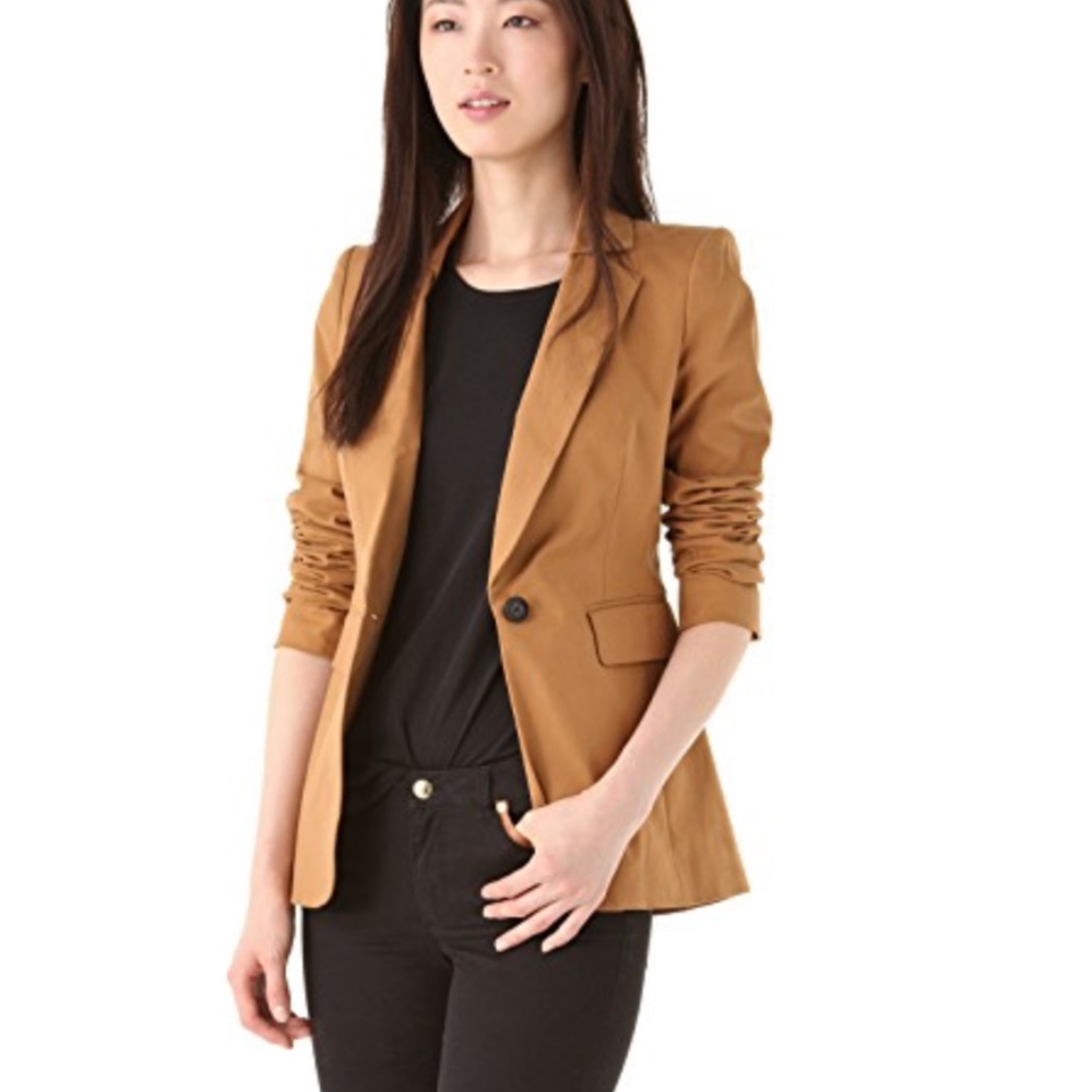 Juicy Couture Vintage Tan Blazer Jacket Medium